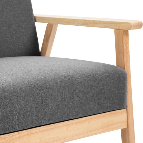 Fabric Armchair - Grey